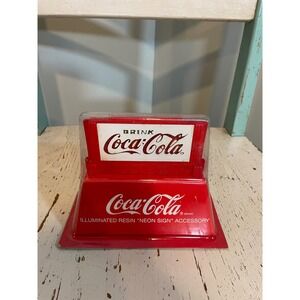 Coca-Cola Department 56 Brite Lites Illuminated Resin Neon Sign 1994 5482-8 Red